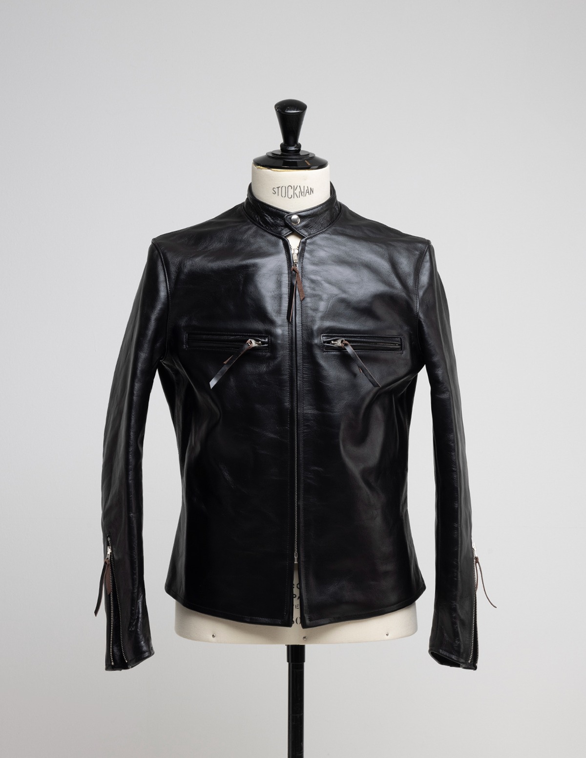TMJ2221 McHILL LEATHER D.D.313 SINGLE RIDERS JACKET
