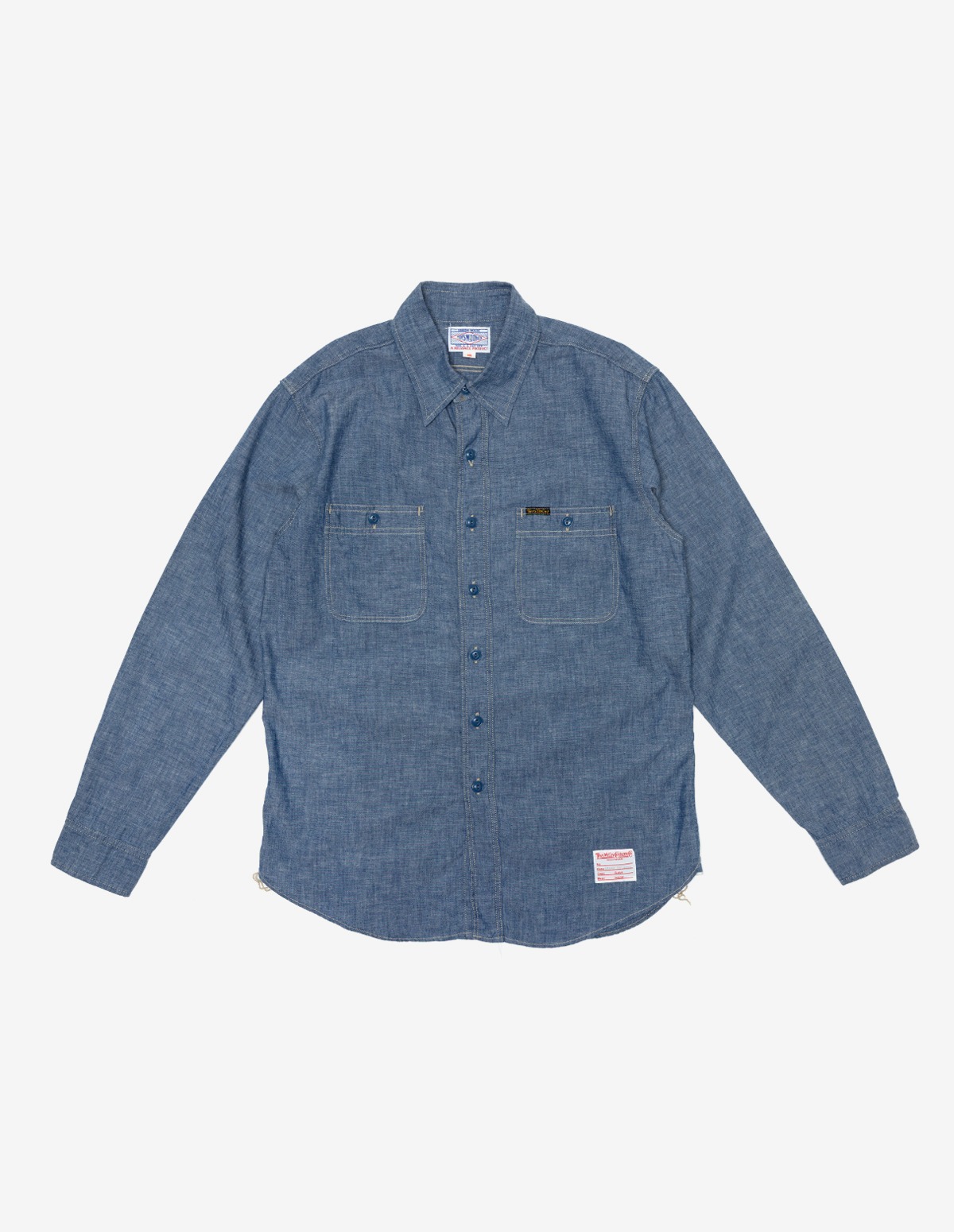 TMS2205 McHILL OVERALLS CHAMBRAY WORK SHIRT &quot;STEVE McQUEEN&quot;