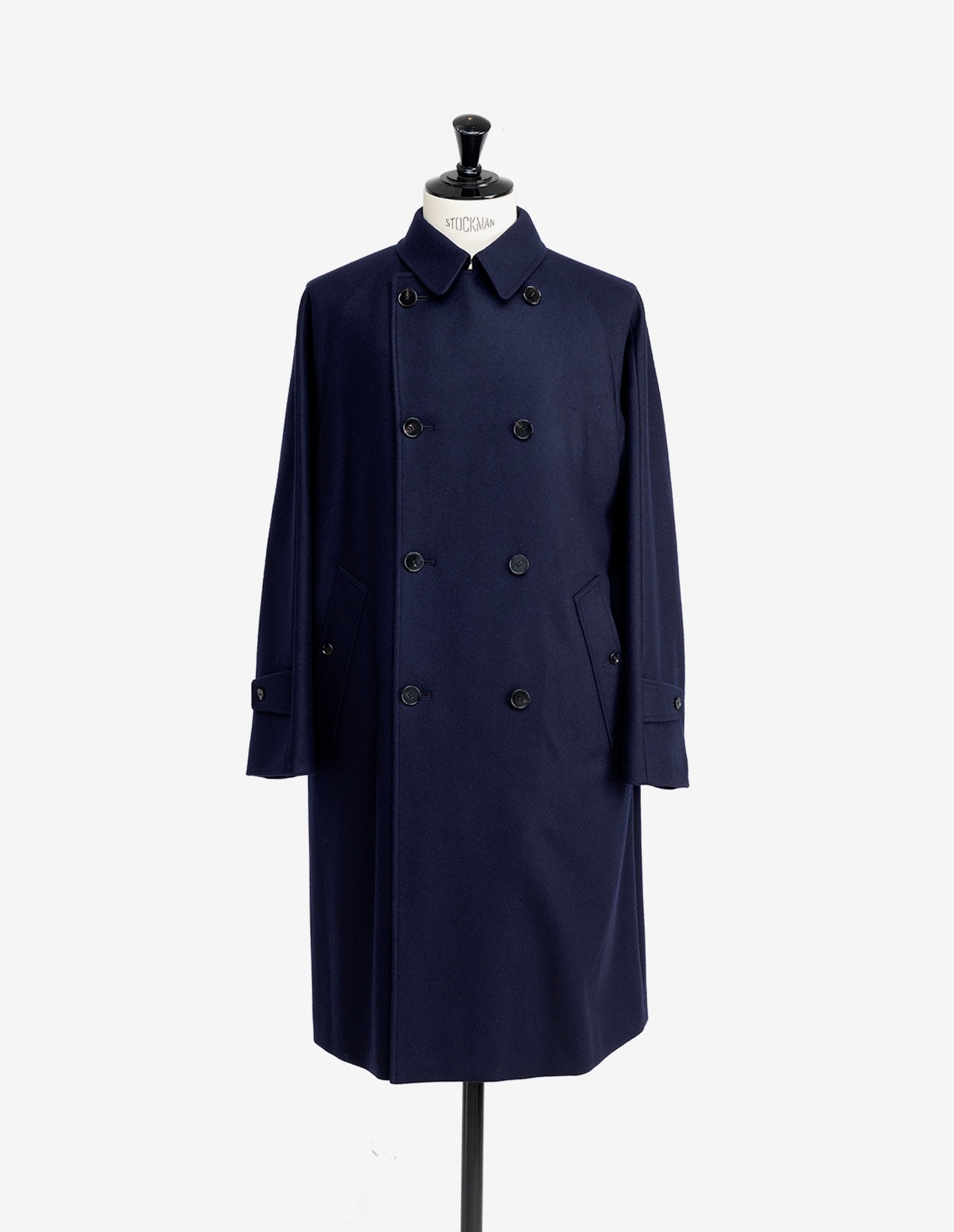 FOUFOU II Melton Jersey Coat (Dark Blue)