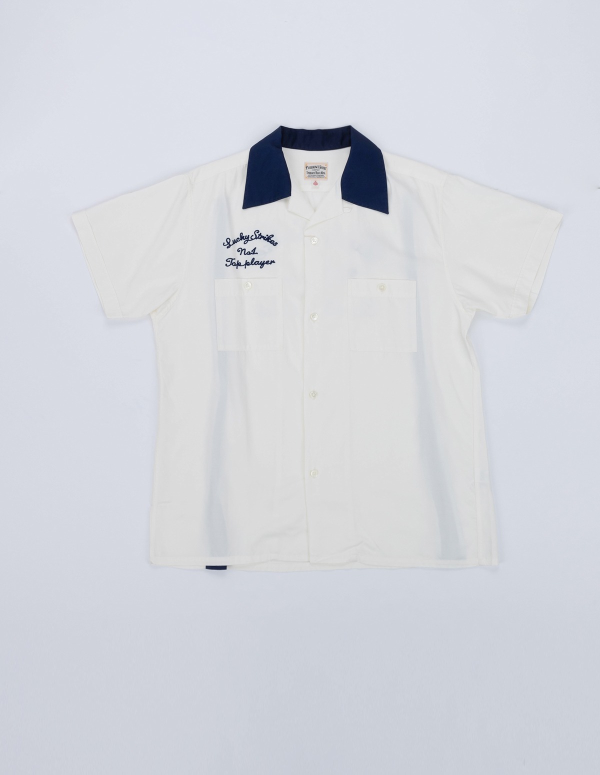 23S-PBS1 Lucky Strikes Bowling Shirts (Offwhite)