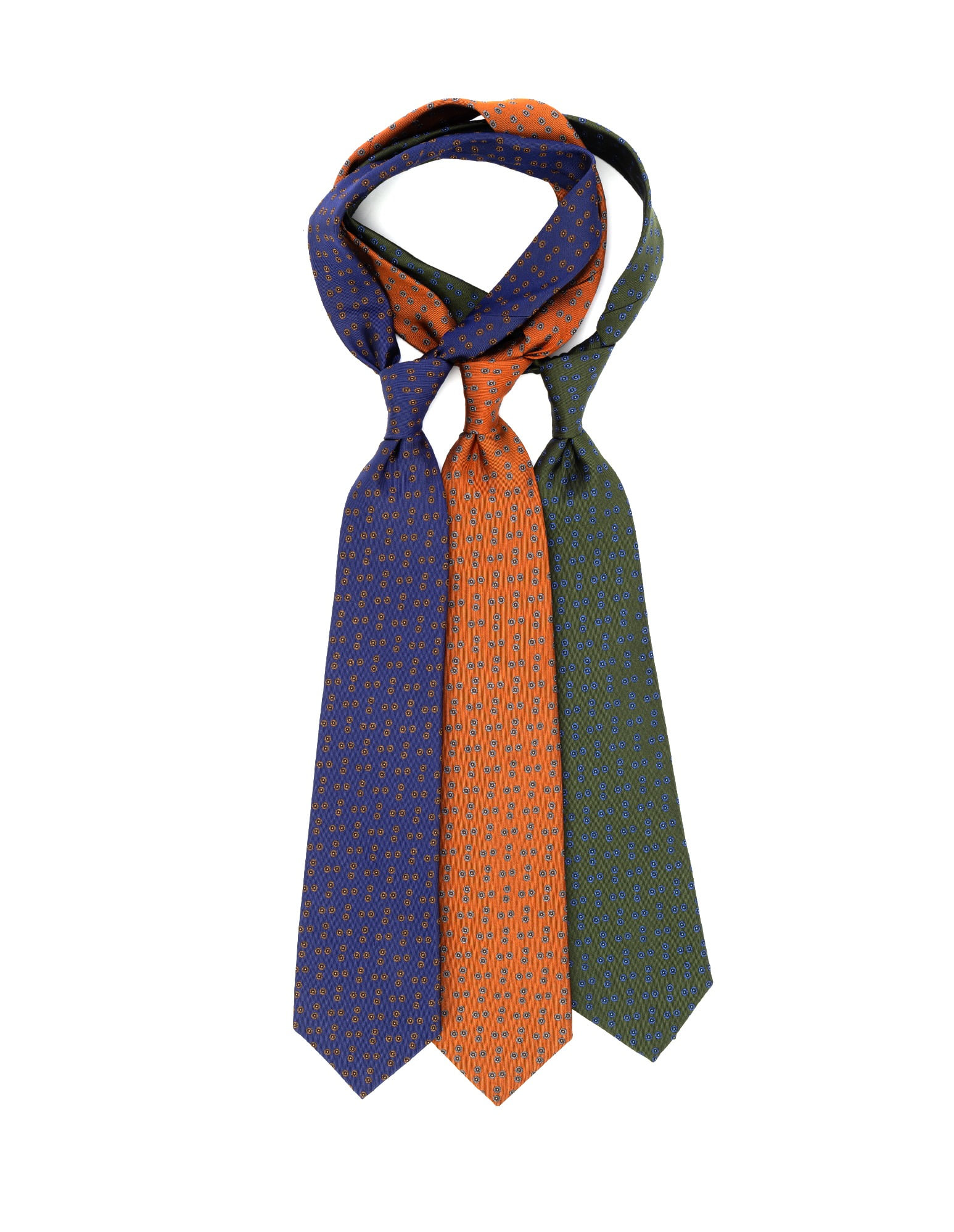 Small Flower Silk Tie (3 Colors)