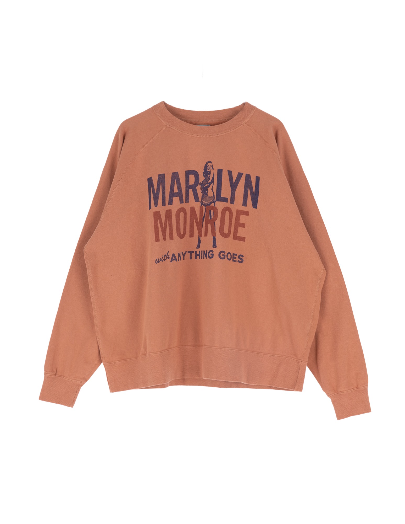 TMC2358 SWEAT SHIRT MARILYN MONROE &quot;ANYTHING GOES&quot; (Carrot)