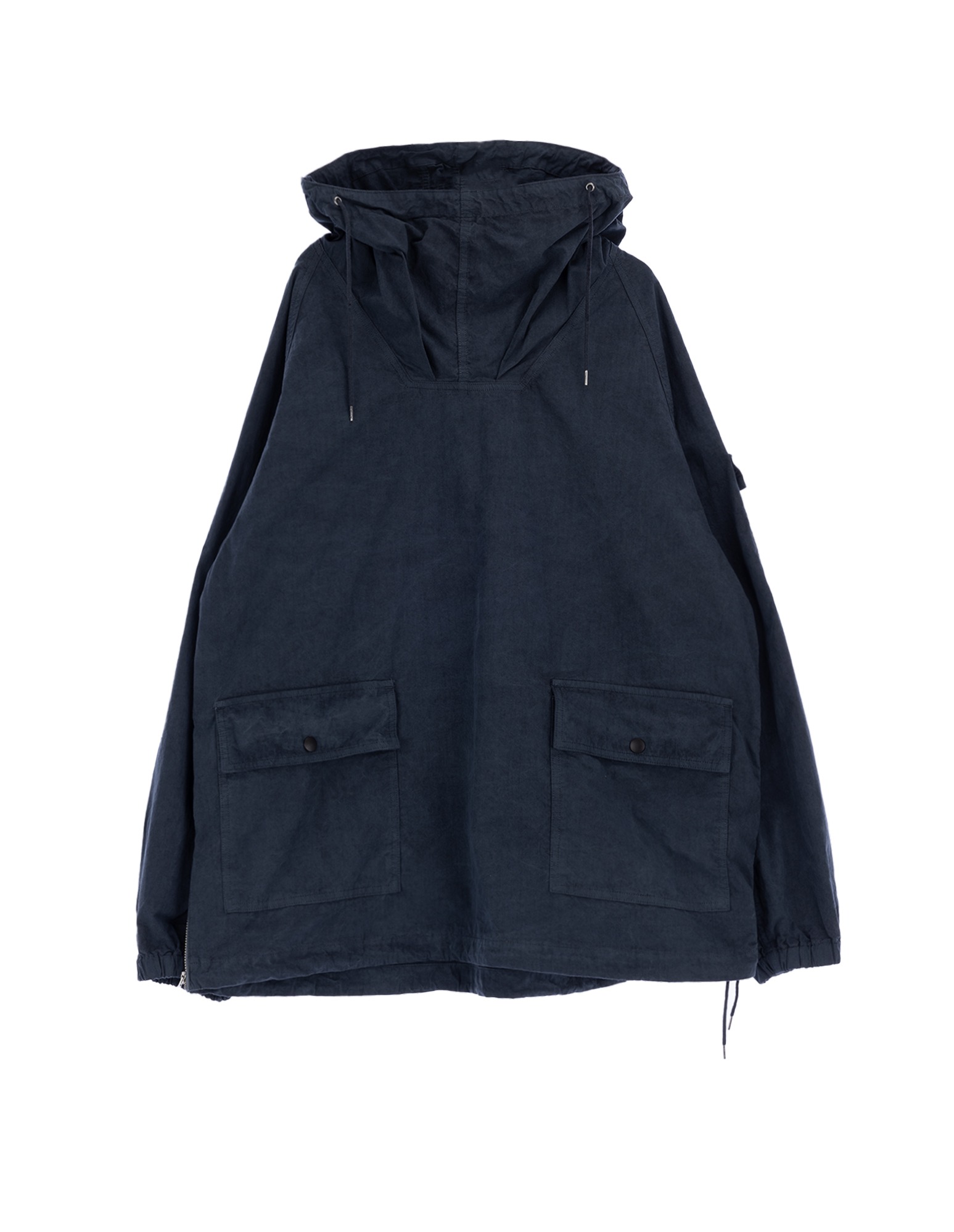 AN252 OVER DYED ANORAK PULLOVER JACKET (Navy)