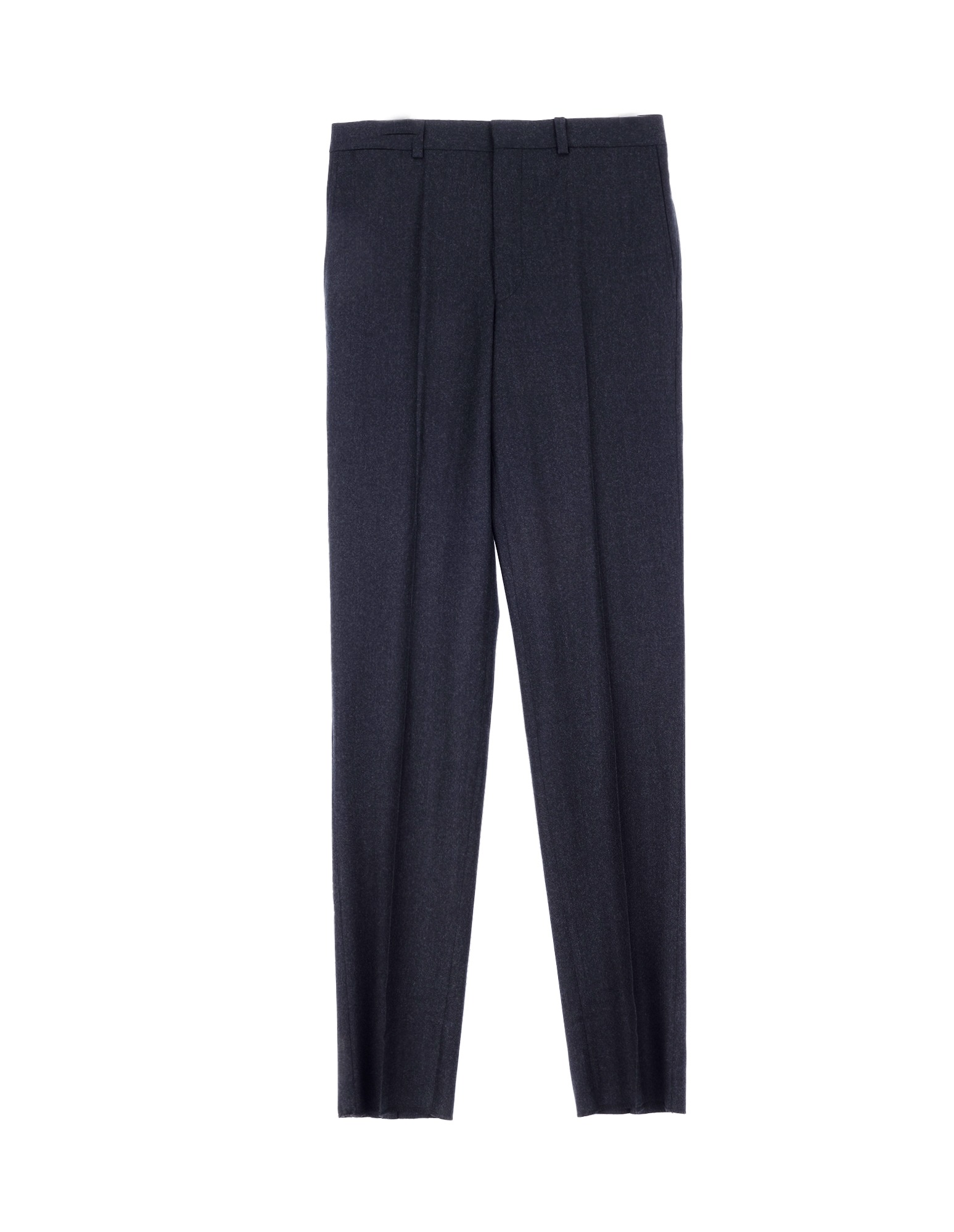 Wool Flannel Trousers (Charcoal)