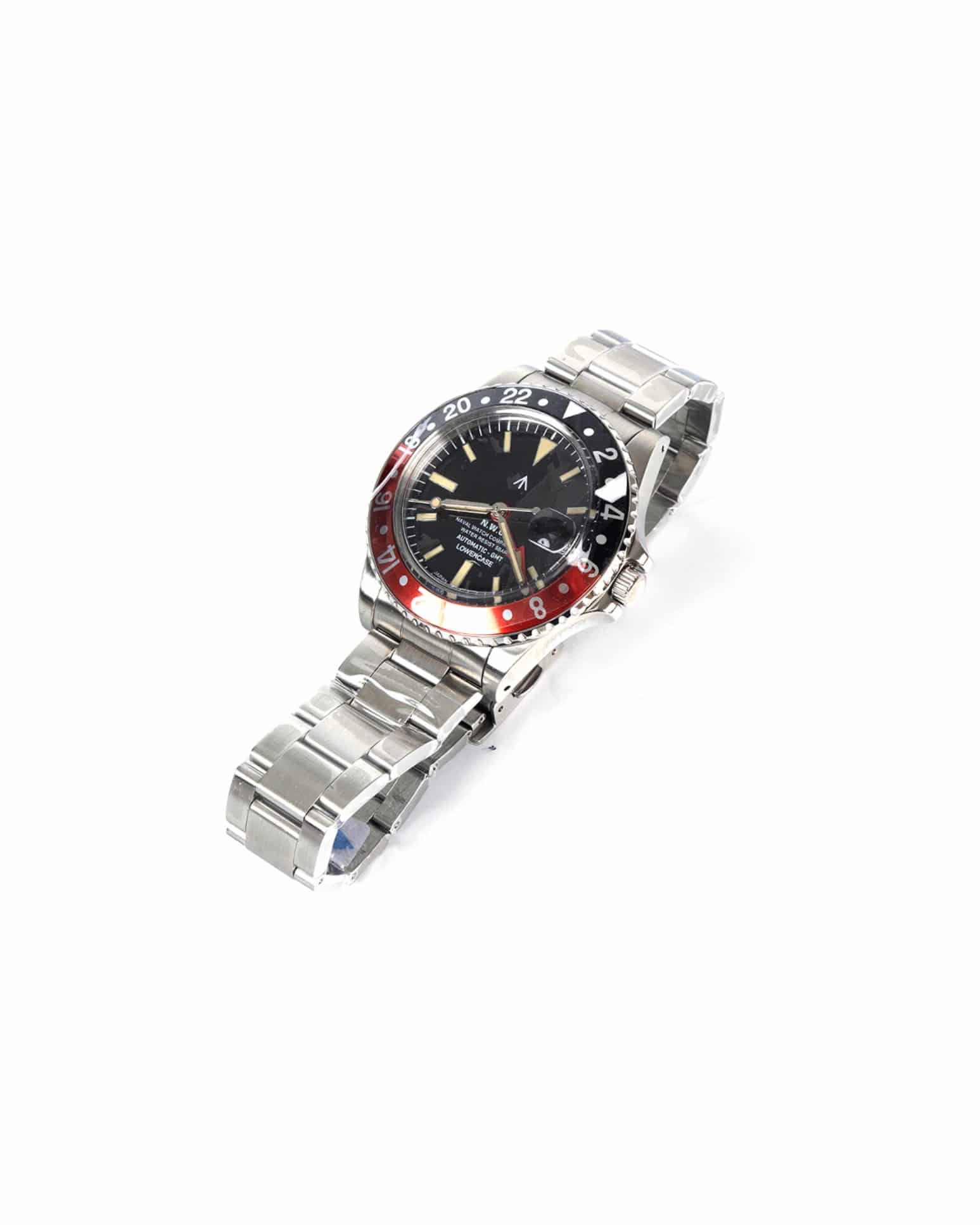 FRXD004 GMT Mechanical S/S 3 Links Metal Band (Black)