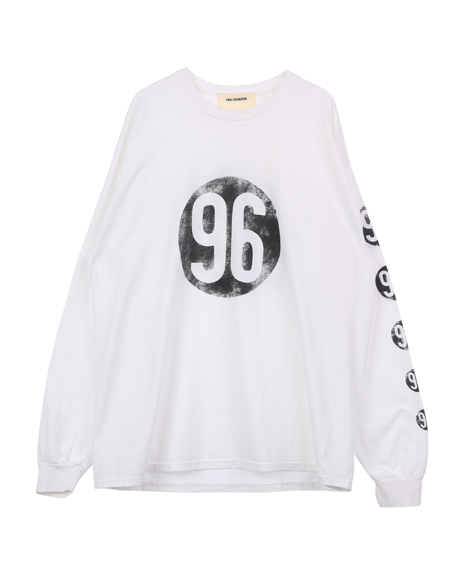 AN287 Number 96 L/S T-S (White)