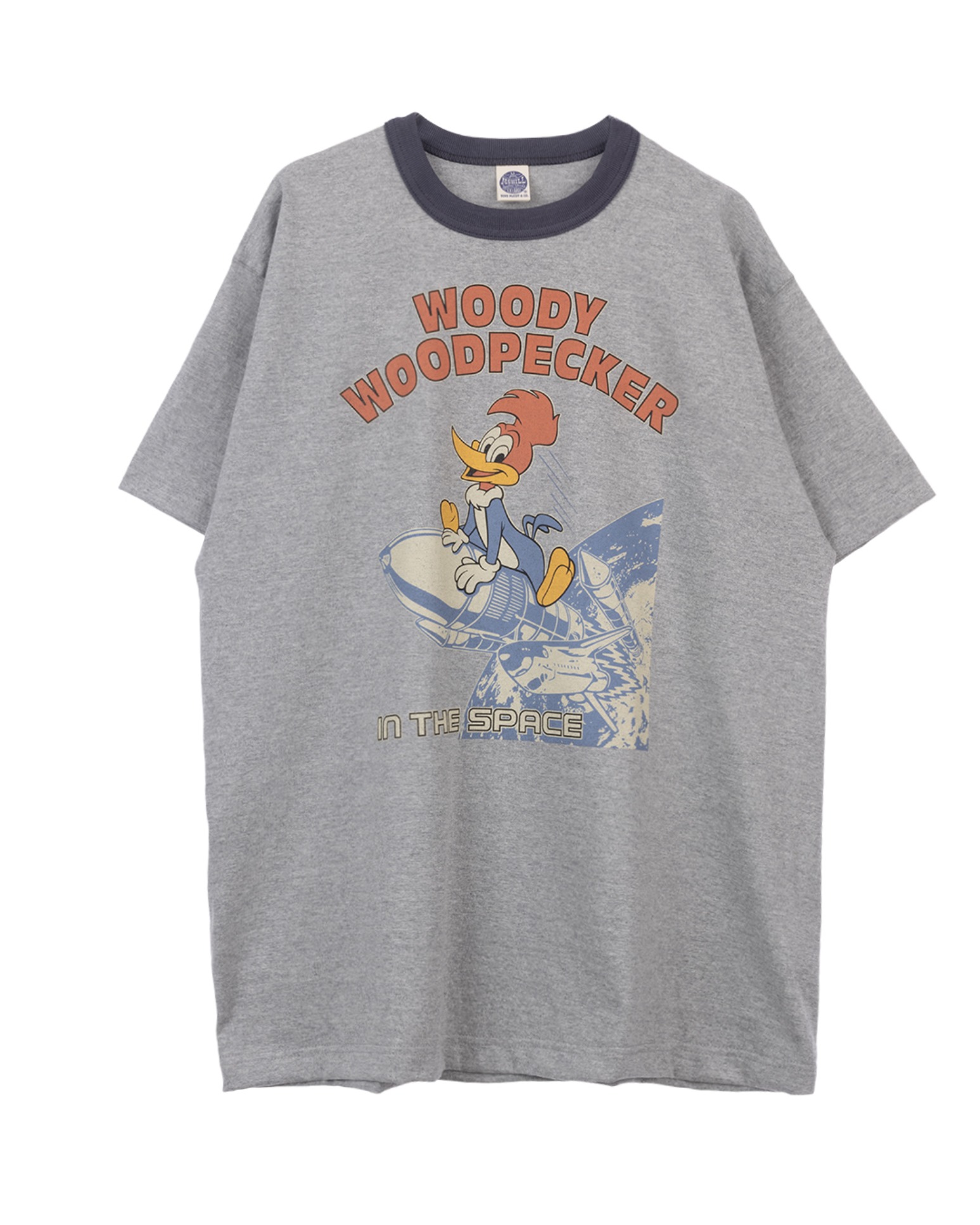 TMC2408 WOODY WOODPECKER TEE &quot;WOODY WOODPECKER IN THE SPACE&quot;(Ash)