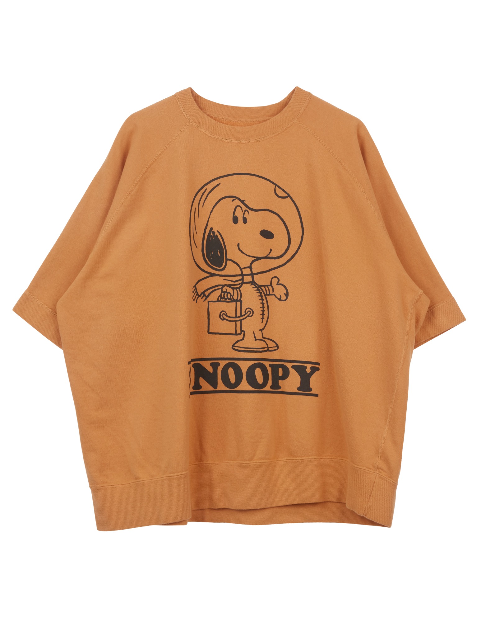 TMC2421 SHORT SLEEVE SWEAT SNOOPY &quot;FIRST BEAGLE ON THE MOON&quot; (Gold)