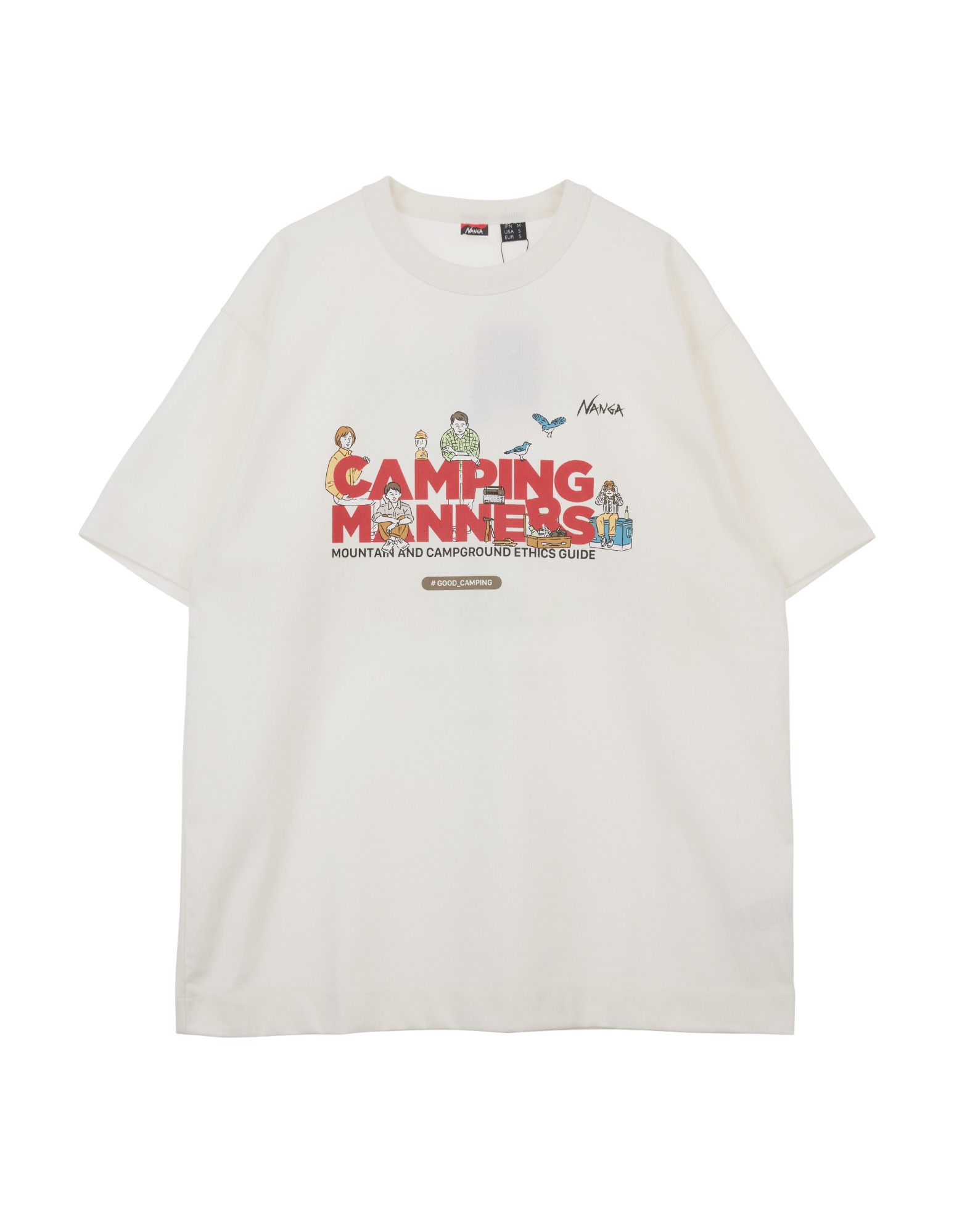 Camping Manners Soap Bubbles Tee (White)